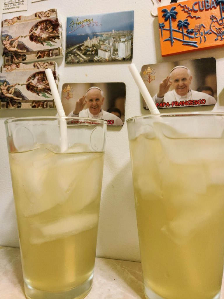 cuba and pope fridge magnets